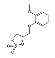 (R)-4-((2-methoxyphenoxy)methyl)-1,3,2-dioxathiolane 2,2-dioxide Structure