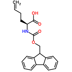 (S)-2-(((9H-芴-9-基甲氧基)羰基)氨基)-5-己烯酸结构式