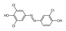 2,6,2'-trichloro-4,4'-azo-di-phenol Structure