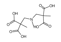 2,2'-dimethyl-2,2'-(2-methyl-2-aza-propanediyl)-di-malonic acid结构式