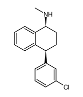 cis-(1S,4S)-N-methyl-(3-chlorophenyl)-1,2,3,4-tetrahydro-1-naphtalenamine Structure