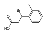 3-bromo-3-o-tolyl-propionic acid Structure