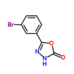 5-(3-溴苯基)-1,3,4-噁唑-2(3H)-酮结构式