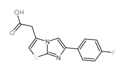 [6-(4-氟苯基)咪唑并[2,1-b] [1,3]噻唑-3-基]乙酸结构式