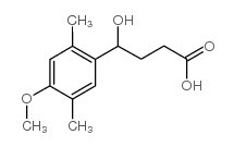 4-羟基-4-(4-甲氧基-2,5-二甲基-苯基)-丁酸结构式