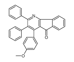 4-(4-methoxyphenyl)-2,3-diphenylindeno[1,2-b]pyridin-5-one Structure
