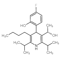 (αS)-5-丁基-4-(4-氟-2-羟基苯基)-α-甲基-2,6-双(1-甲基乙基)-3-吡啶甲醇结构式