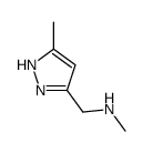 N-methyl-N-[(3-methyl-1H-pyrazol-5-yl)methyl]amine Structure