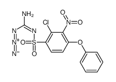 2-(2-chloro-3-nitro-4-phenoxyphenyl)sulfonyl-1-diazoguanidine Structure