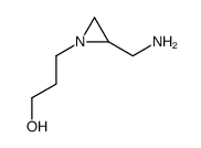 3-[2-(aminomethyl)aziridin-1-yl]propan-1-ol结构式