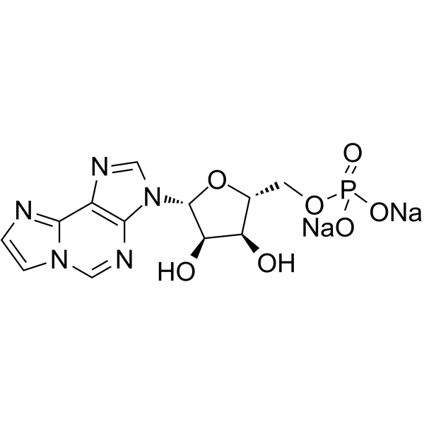 1,N6-Ethenoadenosine 5'-monophosphate sodium Structure