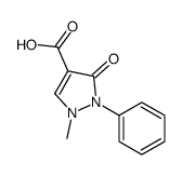 1-methyl-3-oxo-2-phenylpyrazole-4-carboxylic acid Structure
