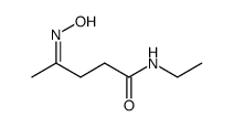4-HYDROXYIMINO-PENTANOIC ACID ETHYLAMIDE Structure