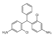 4-[(4-amino-2-chlorophenyl)-phenylmethyl]-3-chloroaniline Structure