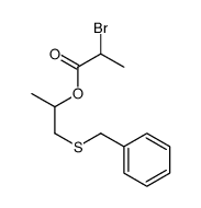1-benzylsulfanylpropan-2-yl 2-bromopropanoate Structure