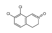 7,8-dichloro-2-oxido-3,4-dihydroisoquinolin-2-ium结构式
