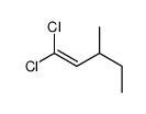 1,1-dichloro-3-methylpent-1-ene Structure