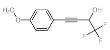 1,1,1-trifluoro-4-(4-methoxyphenyl)but-3-yn-2-ol Structure