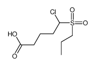 5-chloro-5-propylsulfonylpentanoic acid结构式