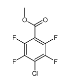 methyl 4-chloro-2,3,5,6-tetrafluorobenzoate结构式