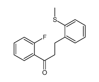 2'-FLUORO-3-(2-THIOMETHYLPHENYL)PROPIOPHENONE结构式