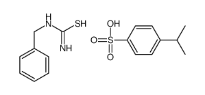 benzylthiourea,4-propan-2-ylbenzenesulfonic acid Structure
