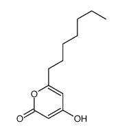 6-heptyl-4-hydroxypyran-2-one Structure