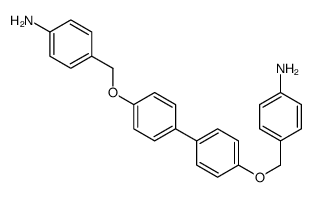 4-[[4-[4-[(4-aminophenyl)methoxy]phenyl]phenoxy]methyl]aniline结构式