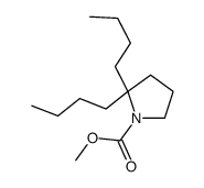 methyl 2,2-dibutylpyrrolidine-1-carboxylate结构式