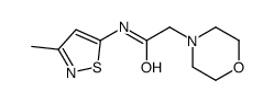 N-(3-methyl-1,2-thiazol-5-yl)-2-morpholin-4-ylacetamide Structure