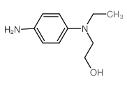 2-[4-氨基(乙基)苯胺]-1-乙醇结构式