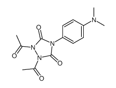 1,2-diacetyl-4-[4-(dimethylamino)phenyl]-1,2,4-triazolidine-3,5-dione结构式