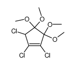 1,2,5-Trichlor-3,3,4,4-tetramethoxy-cyclopenten-(1) Structure