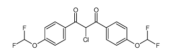 2-chloro-1,3-bis[4-(difluoromethoxy)phenyl]propane-1,3-dione结构式