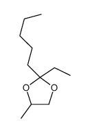 2-ethyl-4-methyl-2-pentyl-1,3-dioxolane Structure