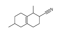 1,2,3,4,5,6,7,8-octahydro-1,6-dimethylnaphthalene-2-carbonitrile Structure
