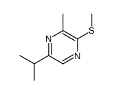 3-methyl-2-methylsulfanyl-5-propan-2-ylpyrazine结构式