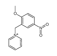 1-(2-methoxy-5-nitro-benzyl)-pyridinium Structure