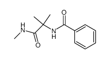 α-benzoylamino-isobutyric acid methylamide结构式