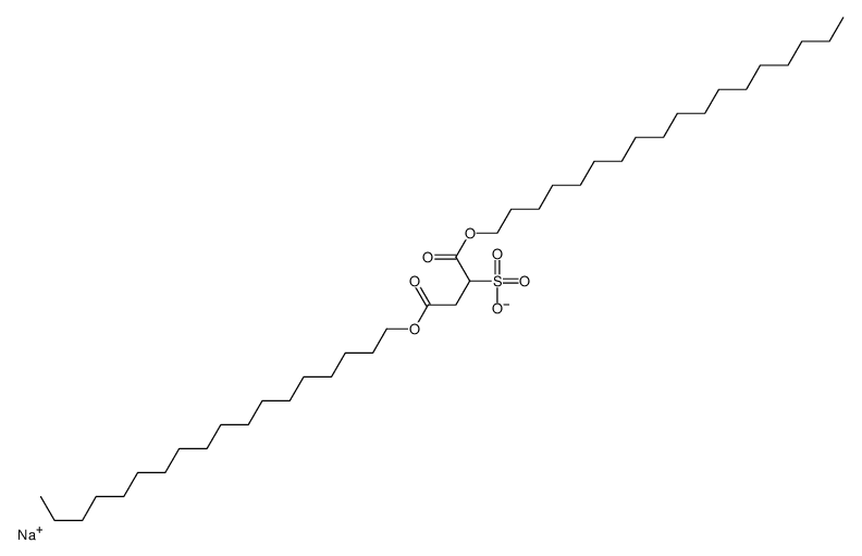 sodium 1,4-dioctadecyl sulphonatosuccinate Structure