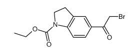 5-bromoacetyl-1-ethoxycarbonyl-2,3-dihydro-1H-indole* Structure