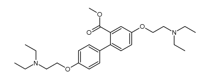 methyl 4,4'-bis(2-(diethylamino)ethoxy)-[1,1'-biphenyl]-2-carboxylate Structure