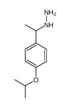 1-(4-propan-2-yloxyphenyl)ethylhydrazine Structure