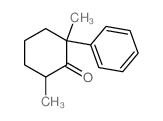 2,6-dimethyl-2-phenylcyclohexan-1-one结构式