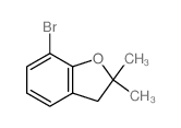 7-溴-2,2-二甲基-2,3-二氢-1-苯并呋喃结构式