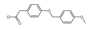 2-(4-((4-methoxybenzyl)oxy)phenyl)acetyl chloride结构式