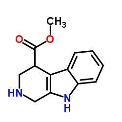 2,3,4,9-四氢-1H-beta-咔啉-4-羧酸甲酯结构式