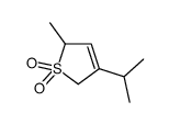 Thiophene, 2,5-dihydro-2-methyl-4-(1-methylethyl)-, 1,1-dioxide (9CI) Structure