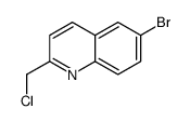 6-bromo-2-(chloromethyl)quinoline结构式