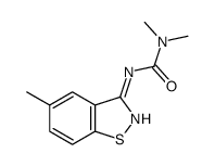 1,1-dimethyl-3-(5-methyl-1,2-benzothiazol-3-yl)urea结构式